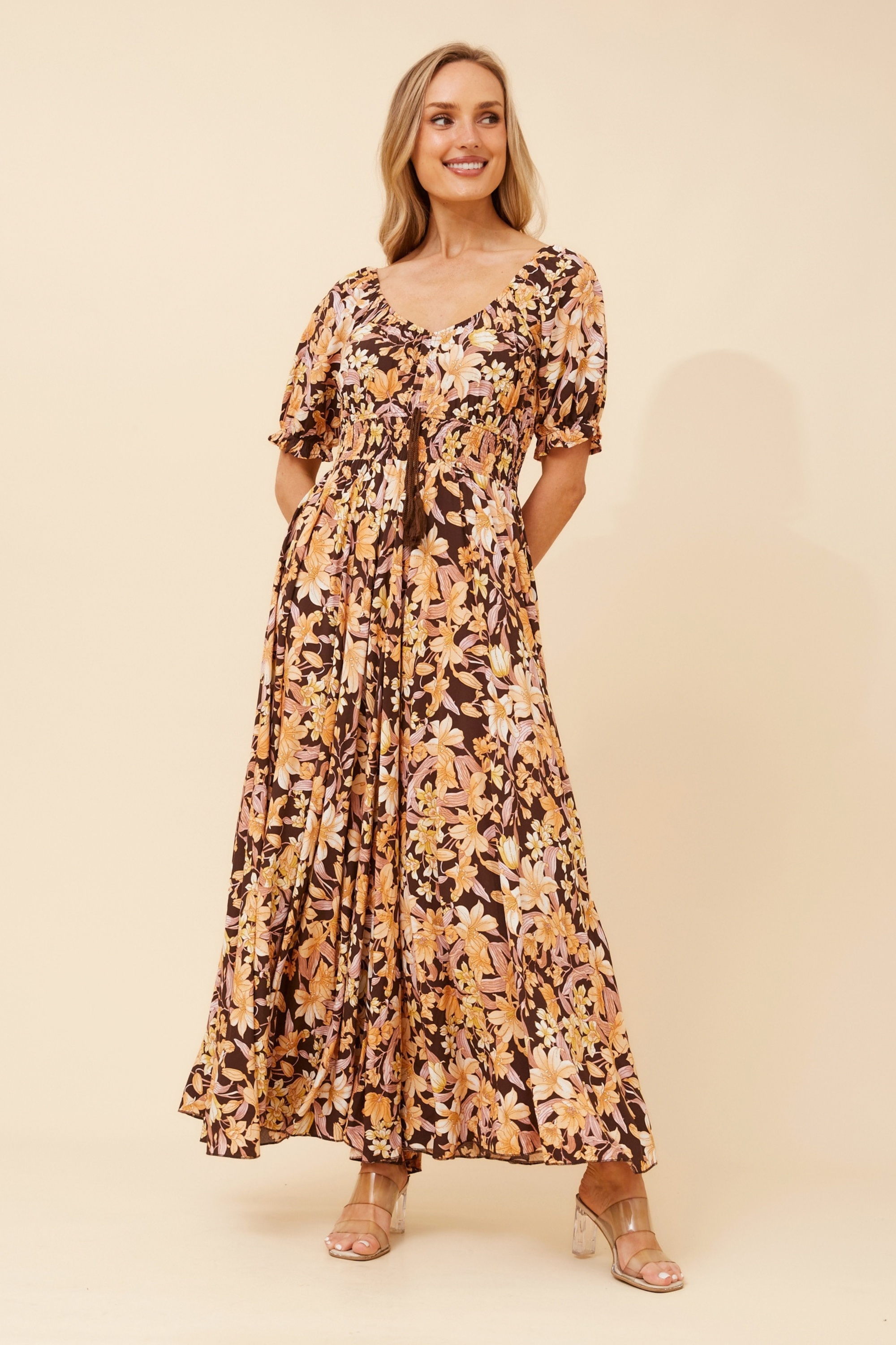 DAISY FLORAL MAXI DRESS
