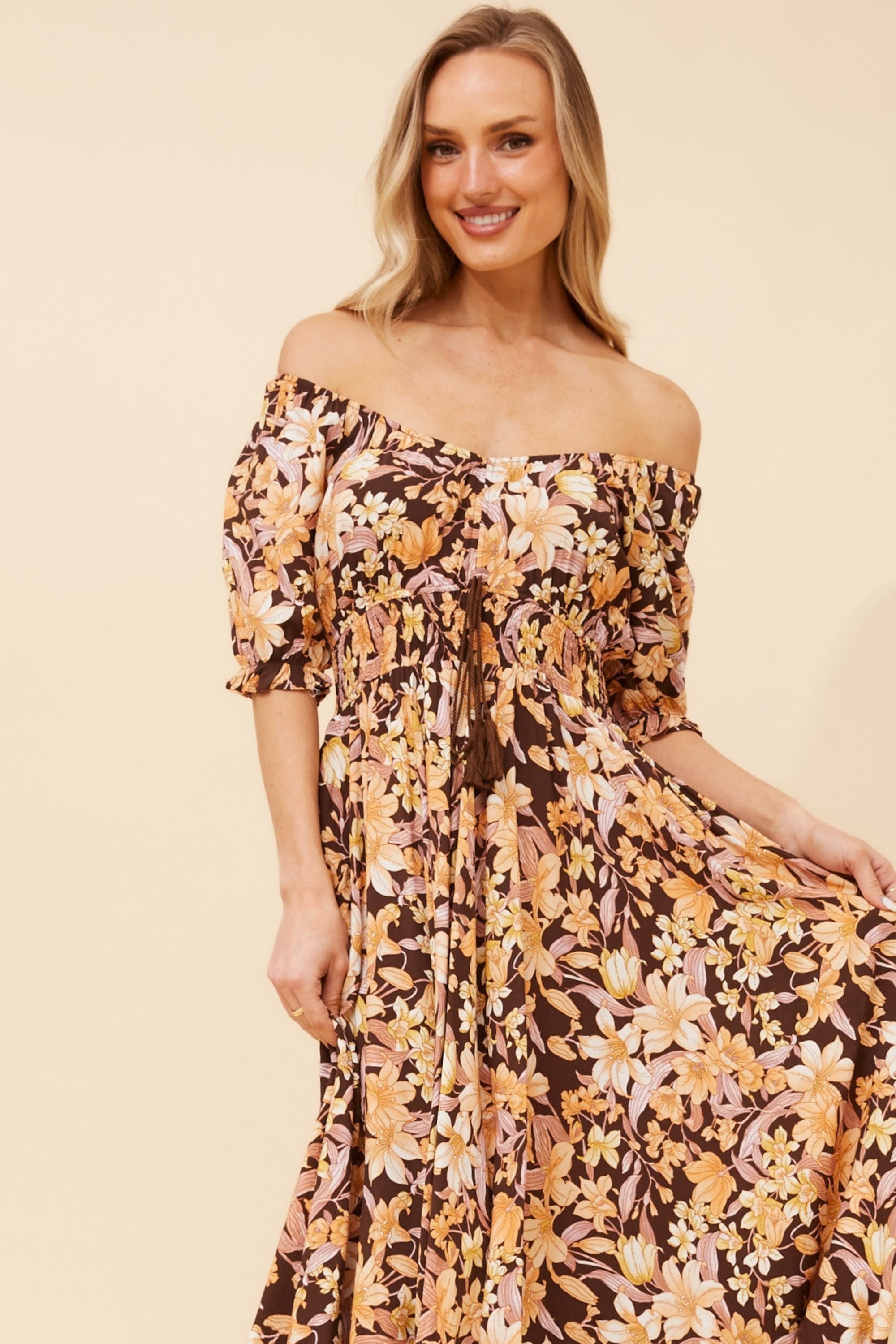 DAISY FLORAL MAXI DRESS
