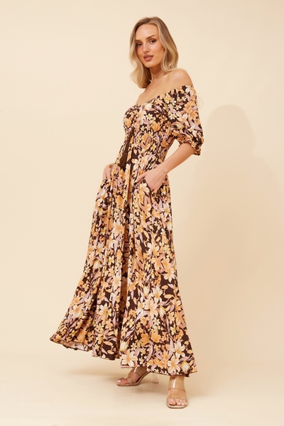 DAISY FLORAL MAXI DRESS