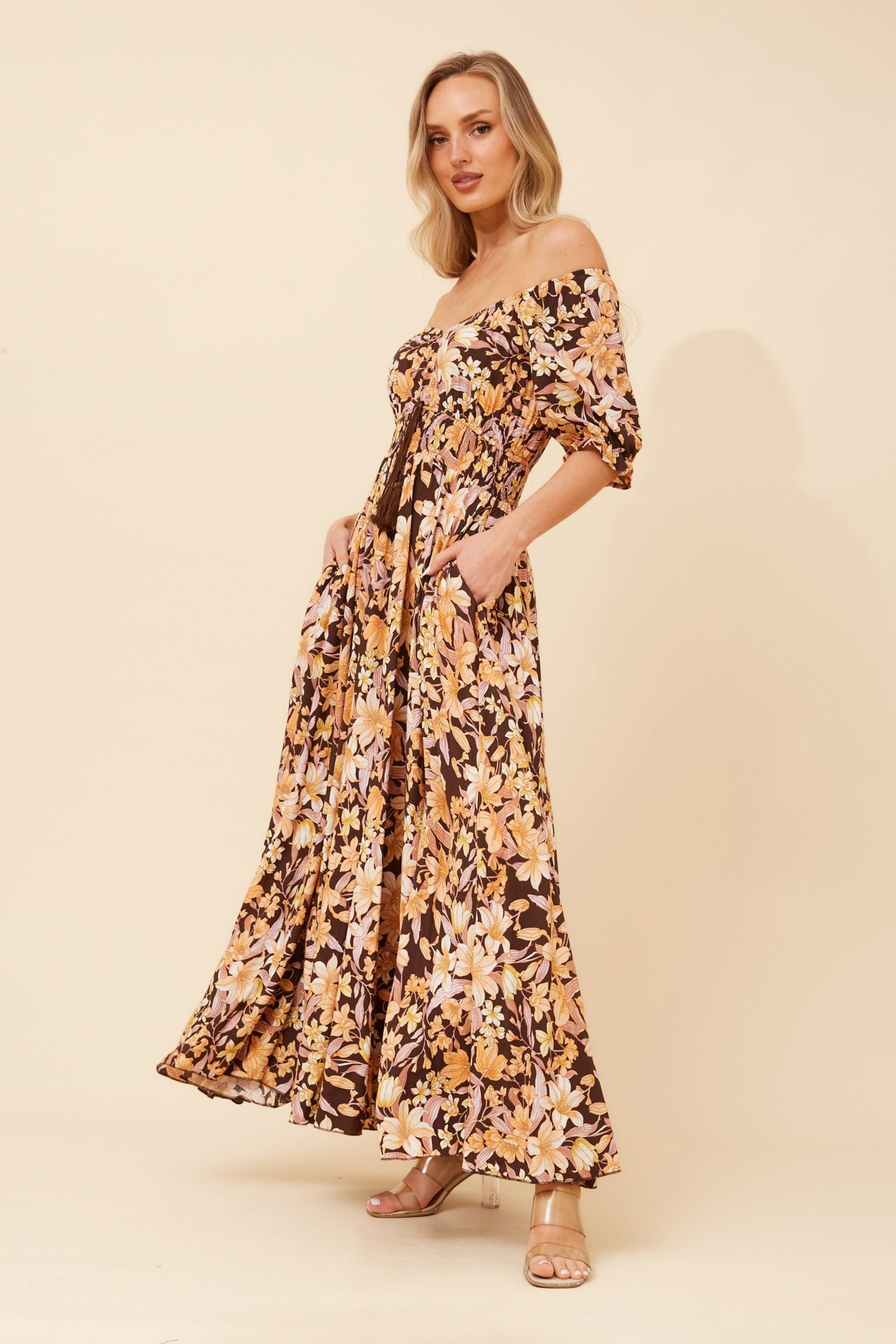DAISY FLORAL MAXI DRESS