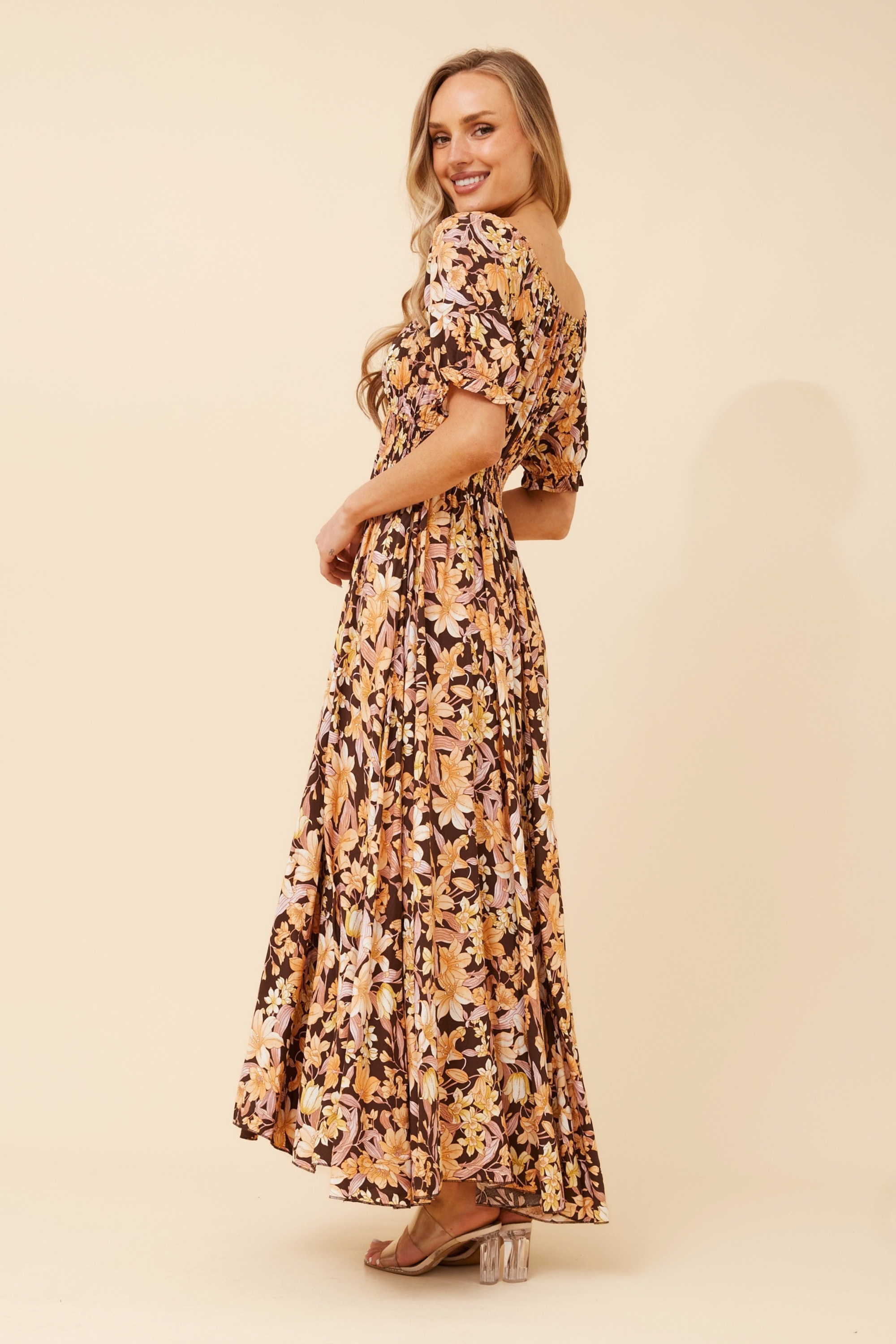 DAISY FLORAL MAXI DRESS