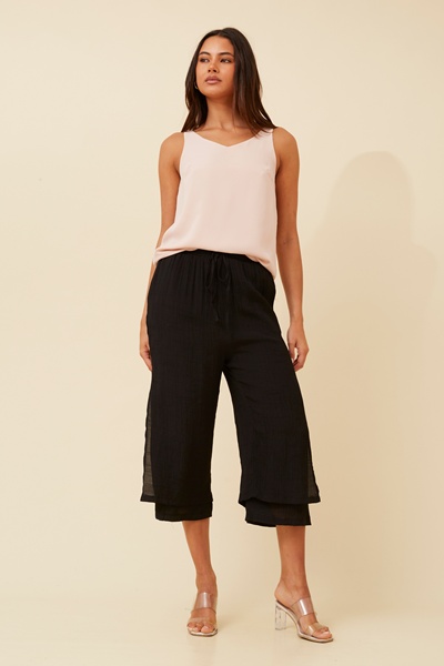 DAMIANA BUTTON DETAIL CULOTTES