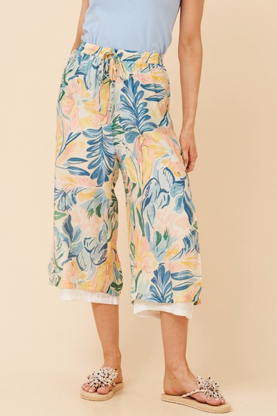 DAMIANA FLORAL CULOTTE PANTS