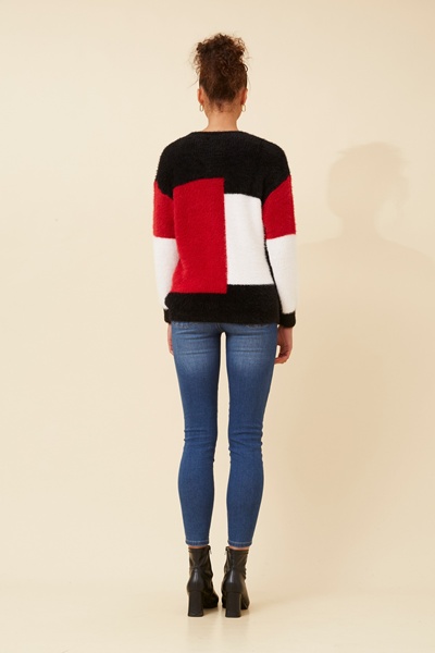 DANA COLOURBLOCK KNIT JUMPER