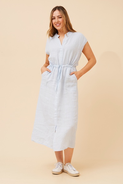 DANILA LINEN MIDI DRESS