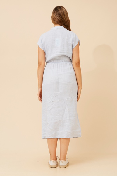 DANILA LINEN MIDI DRESS