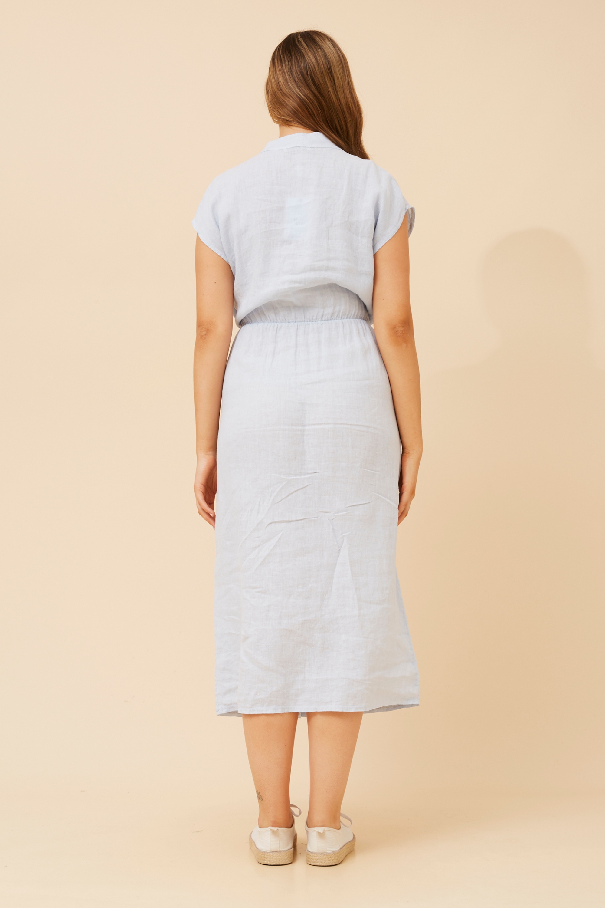 DANILA LINEN MIDI DRESS