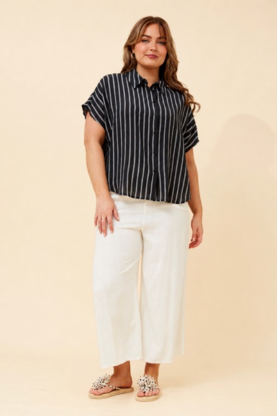 DANITA STRIPE PRINT SHIRT