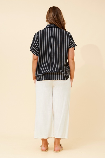 DANITA STRIPE PRINT SHIRT