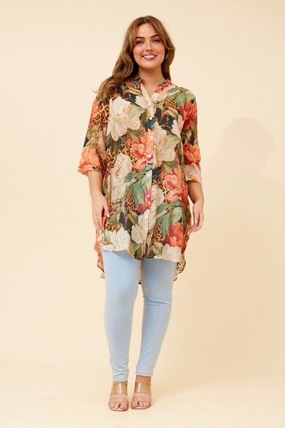 DANSON ANIMAL PRINT TUNIC
