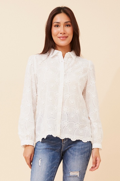 DARA BRODERIE ANGLAISE SHIRT