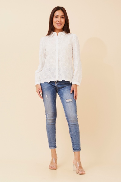 DARA BRODERIE ANGLAISE SHIRT