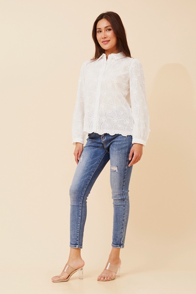 DARA BRODERIE ANGLAISE SHIRT