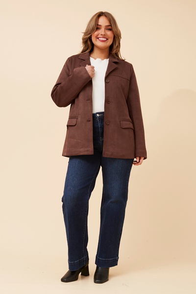 DARBY FAUX SUEDE JACKET