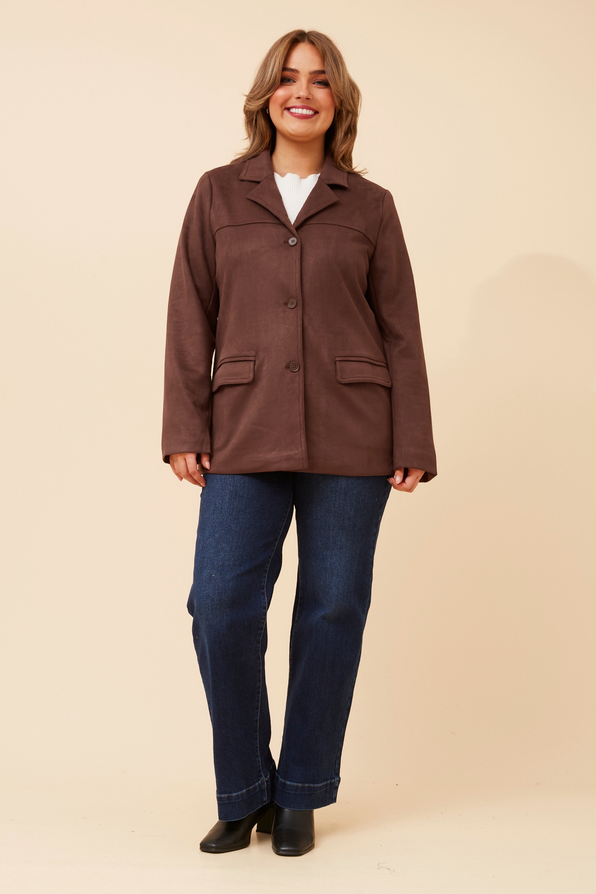 DARBY FAUX SUEDE JACKET