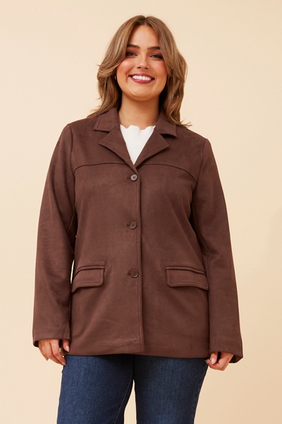 DARBY FAUX SUEDE JACKET