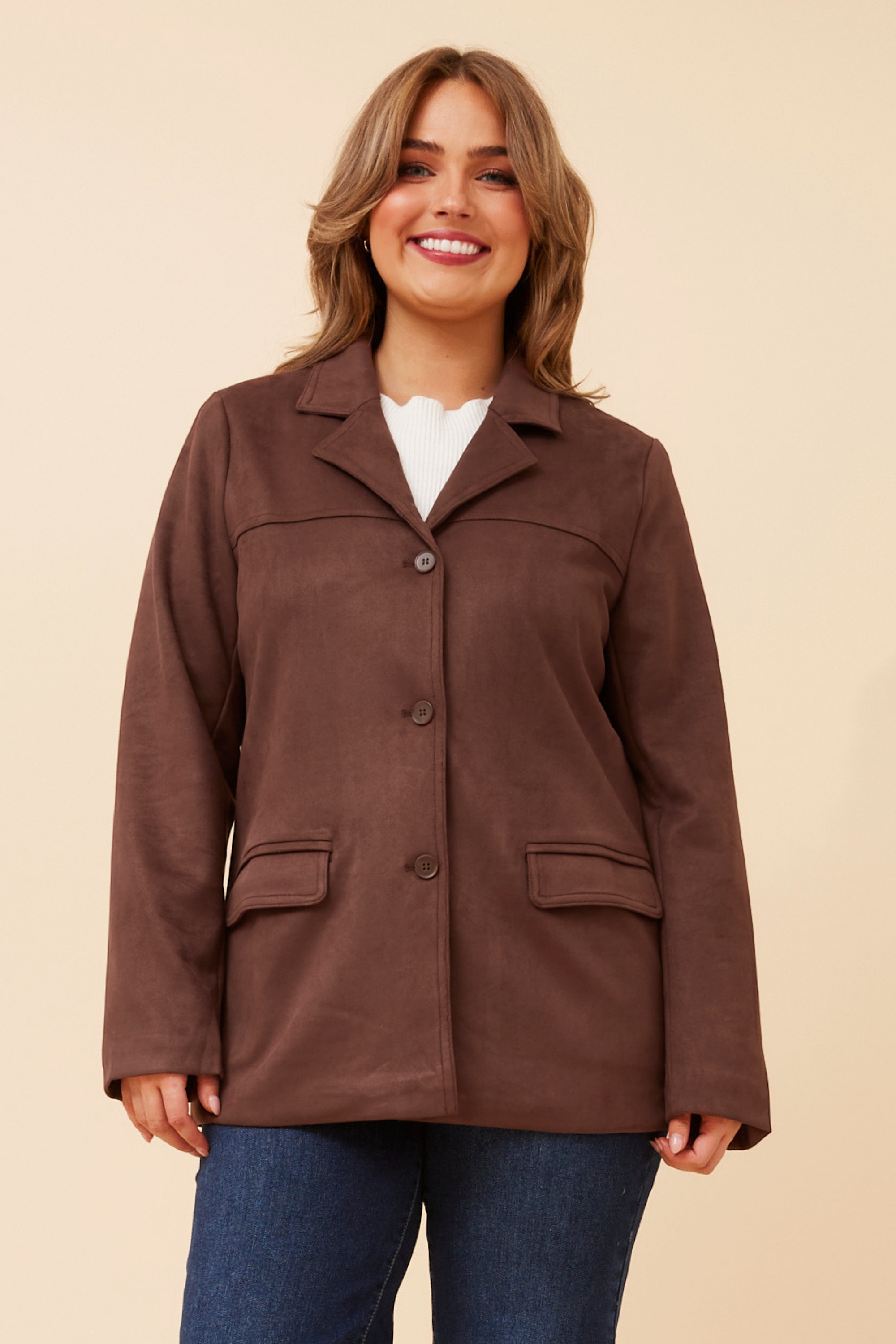 DARBY FAUX SUEDE JACKET