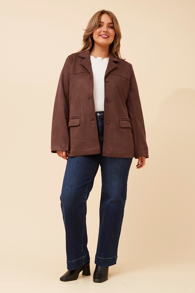 DARBY FAUX SUEDE JACKET