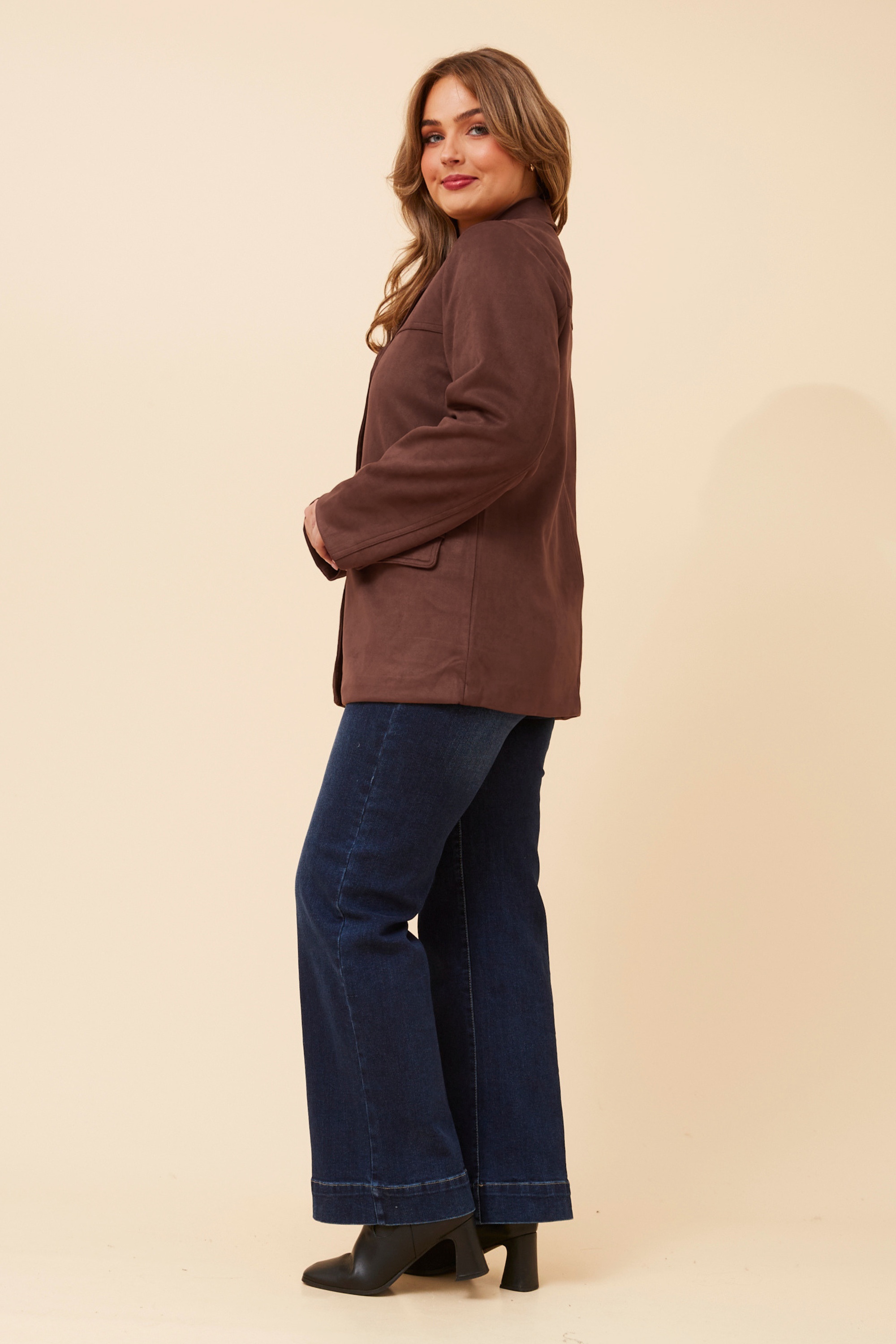 DARBY FAUX SUEDE JACKET
