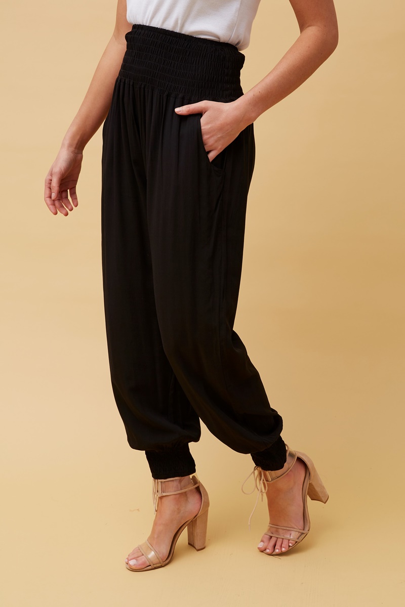 Buy Sera Black Regular Fit Harem Pants for Women Online  Tata CLiQ
