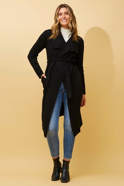DARINA WATERFALL KNIT CARDIGAN