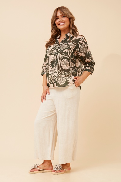 DARIO ABSTRACT PRINT SHIRT