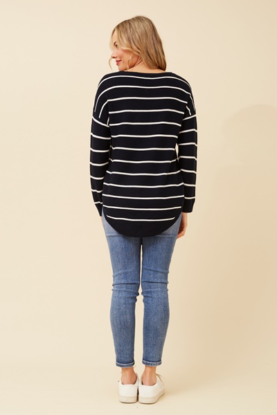 DARYLE STRIPED KNIT JUMPER