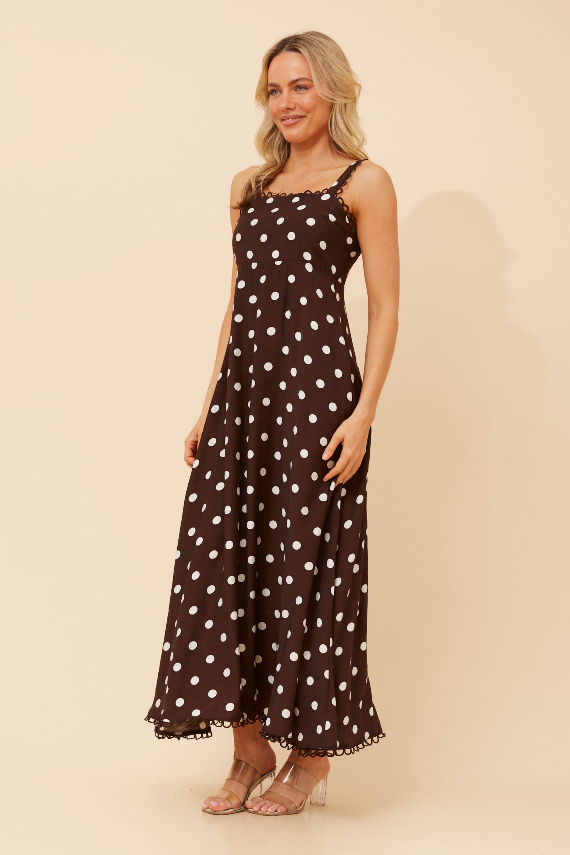 DAVAN POLKA DOT PRINT DRESS