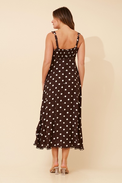 DAVAN POLKA DOT PRINT DRESS