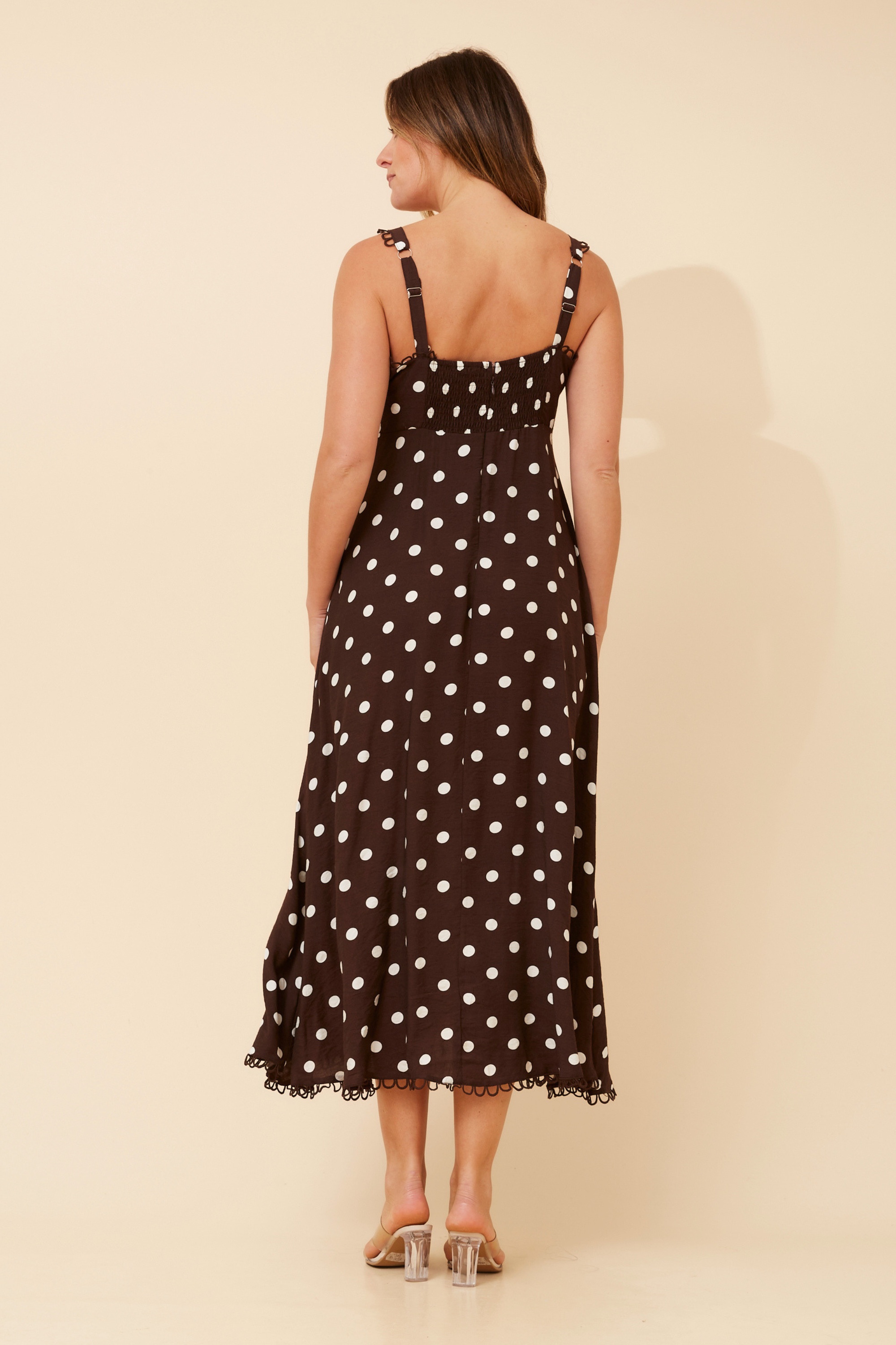 DAVAN POLKA DOT PRINT DRESS