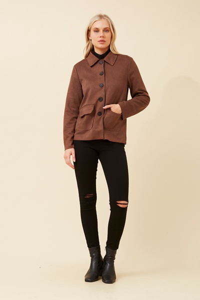 DAWSON FAUX SUEDE JACKET