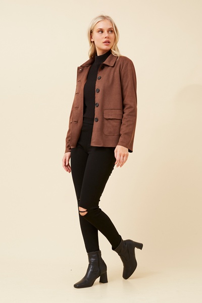 DAWSON FAUX SUEDE JACKET