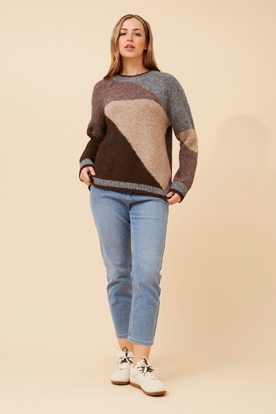 DAXTON WOOL BLEND KNIT PULLOVER