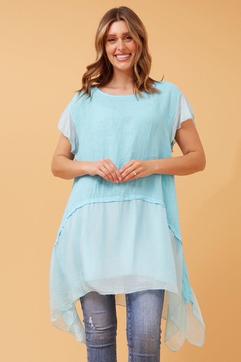 DAYA DOUBLE LAYER LINEN TOP DAYA DOUBLE LAYER LINEN TOP