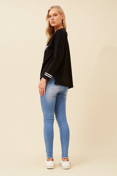 DAYTON STAR PRINT KNIT PULLOVER