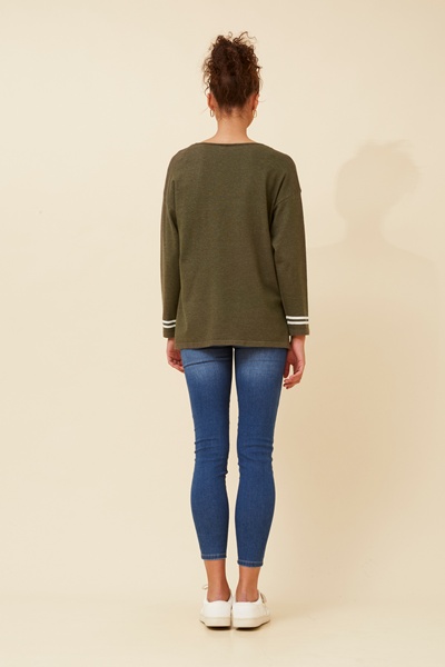 DAYTON STAR PRINT KNIT PULLOVER