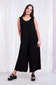 Deep V-back jumpsuit