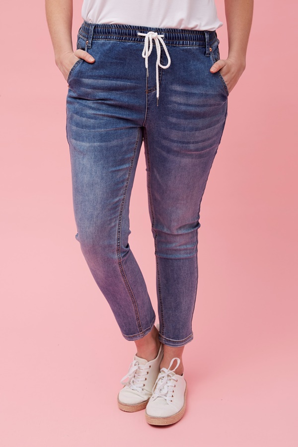 DENIM JOGGER PANTS | FEMME Connection