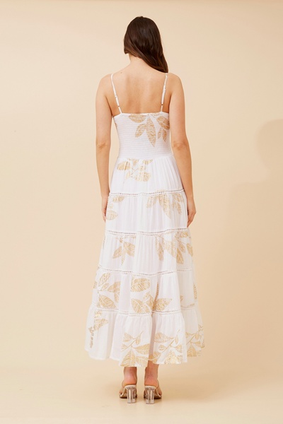 DEVIKA FOIL PRINT MAXI DRESS