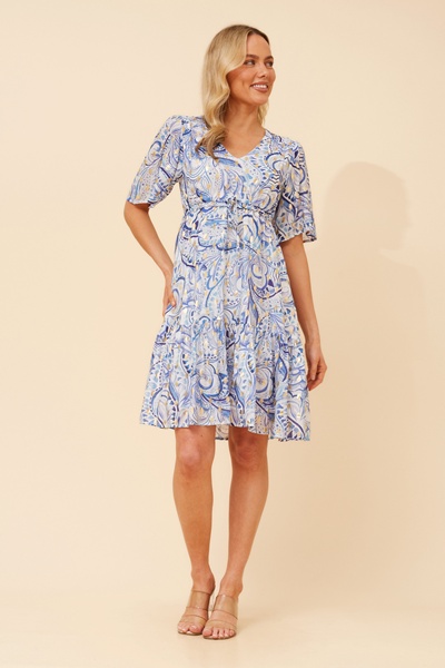 DIAMOND ABSTRACT PRINT DRESS
