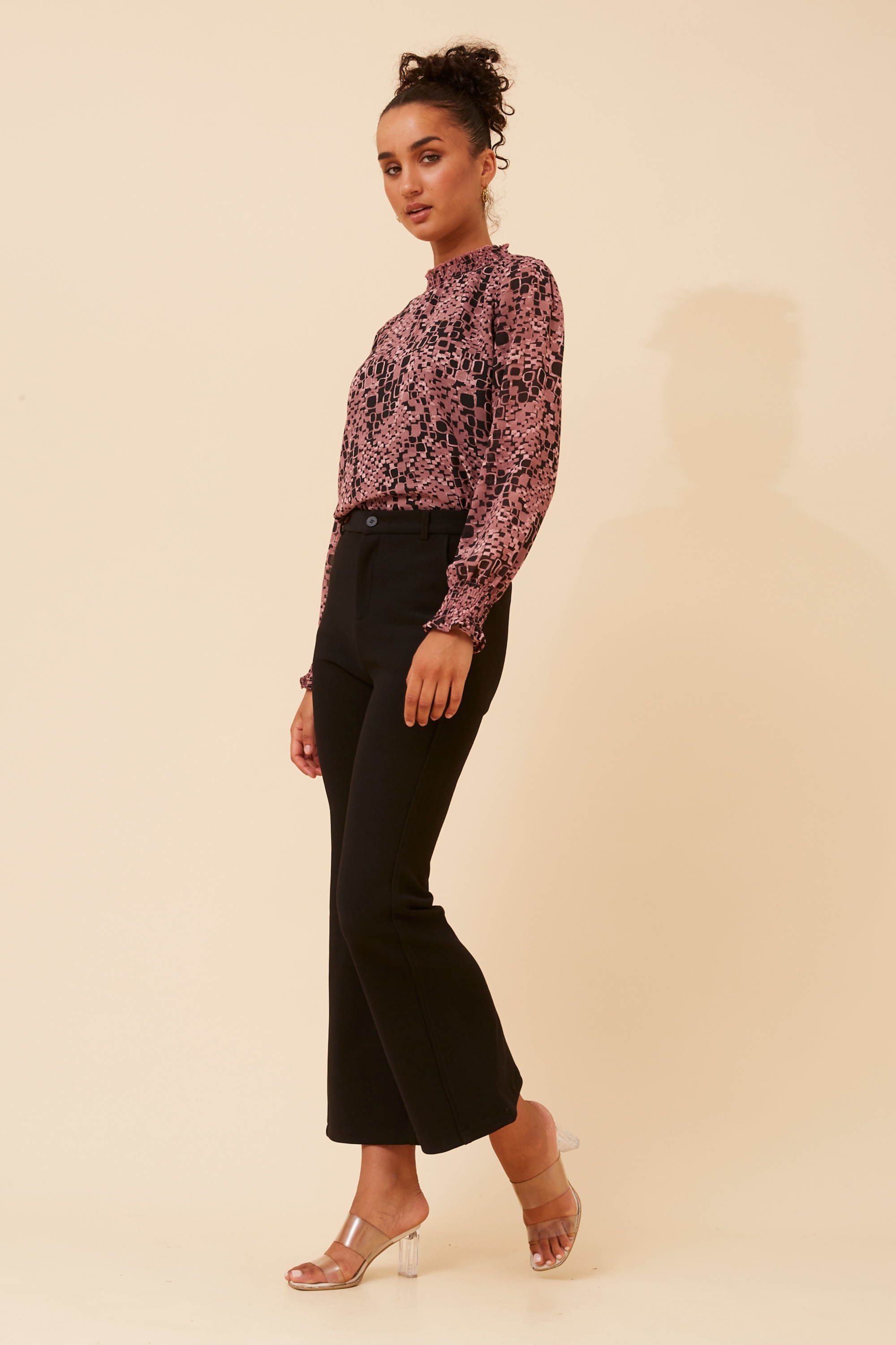 DIANA ABSTRACT PRINT BLOUSE
