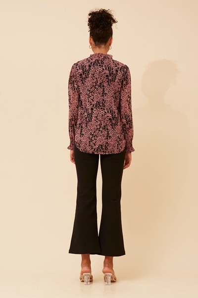 DIANA ABSTRACT PRINT BLOUSE