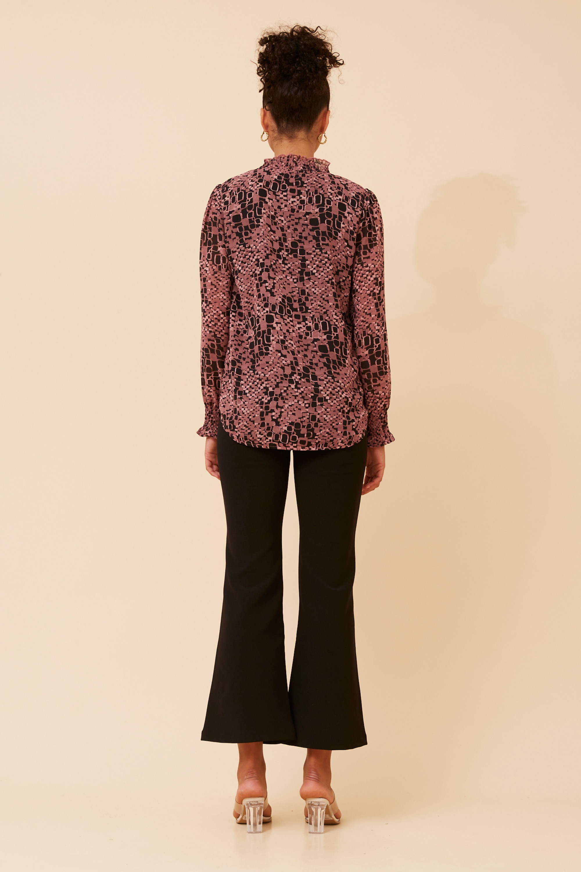 DIANA ABSTRACT PRINT BLOUSE
