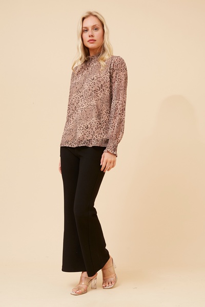 DIANA ANIMAL PRINT BLOUSE