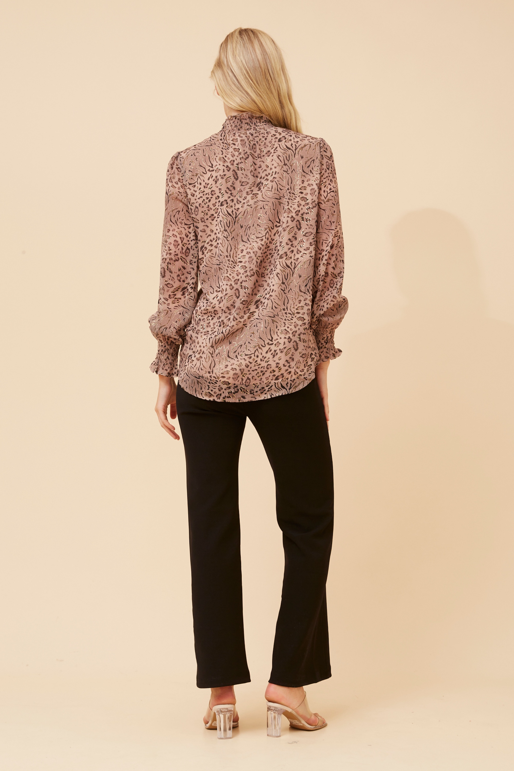 DIANA ANIMAL PRINT BLOUSE