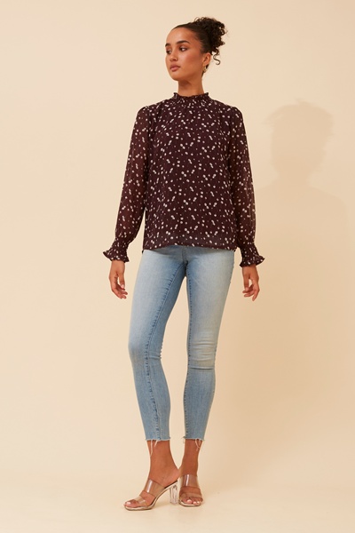 DIANA DITSY PRINT BLOUSE