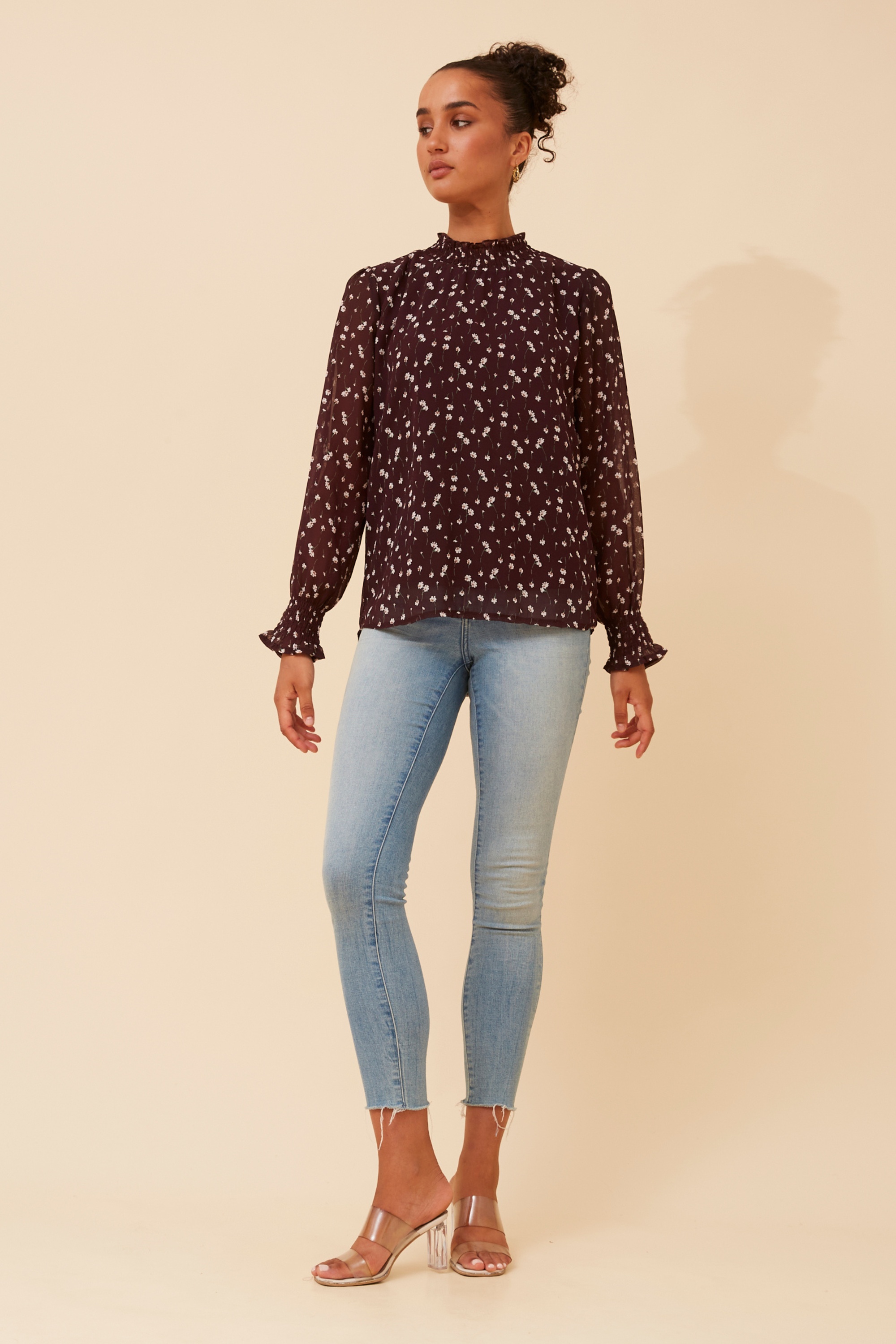 DIANA DITSY PRINT BLOUSE