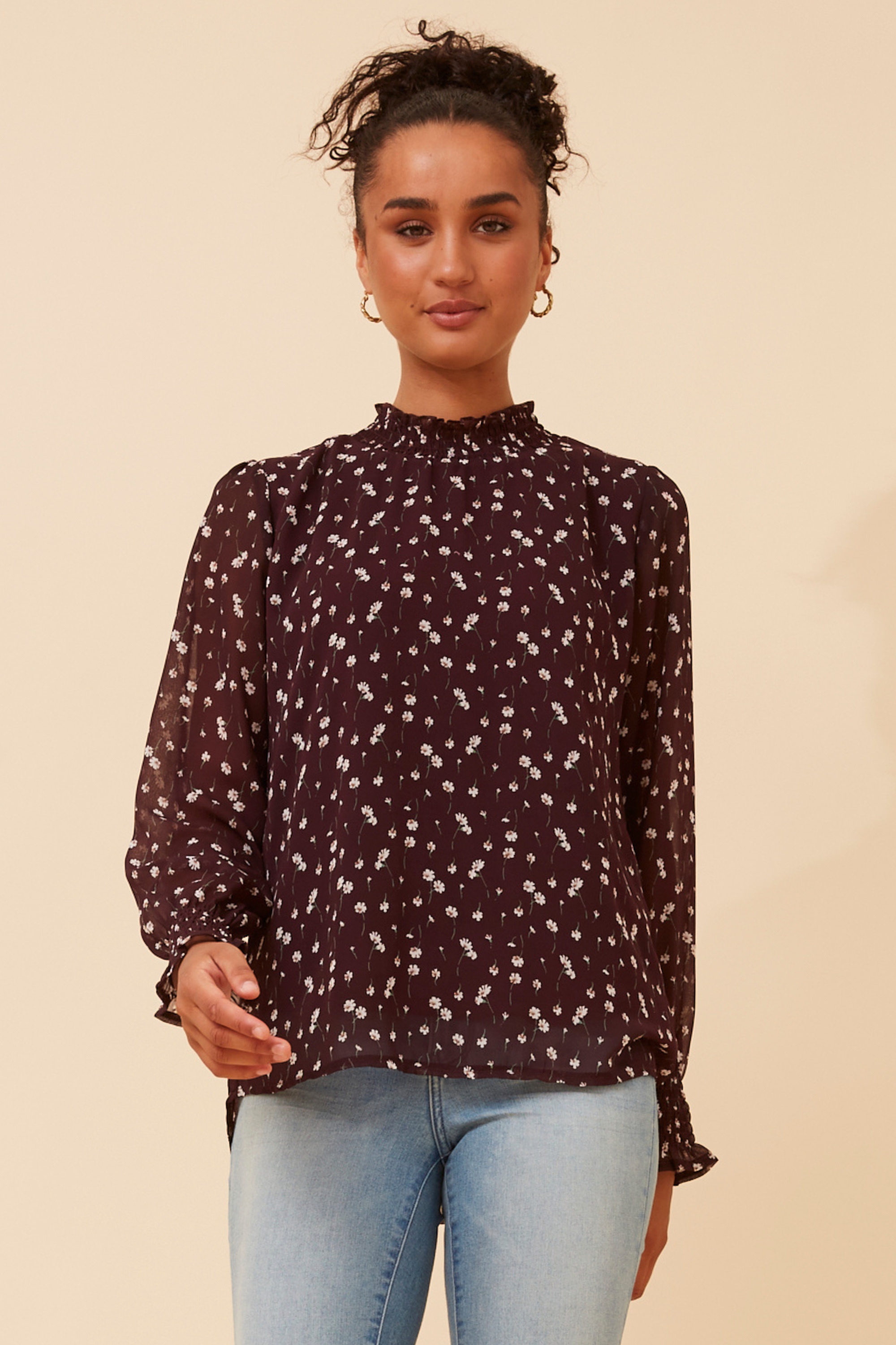 DIANA DITSY PRINT BLOUSE