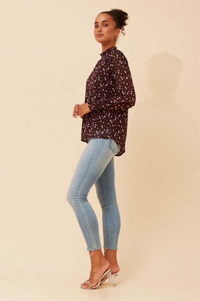 DIANA DITSY PRINT BLOUSE