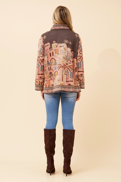 DILETTA FAUX SUEDE JACKET